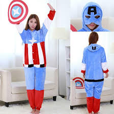 PIJAMA KIGURUMI CAPITAN AMERICA